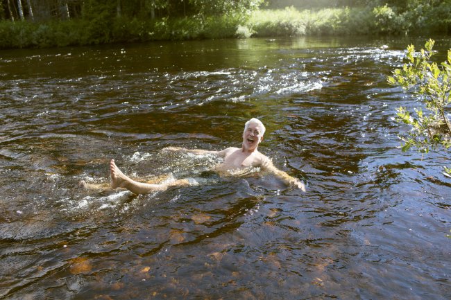 Zwemmen in het water