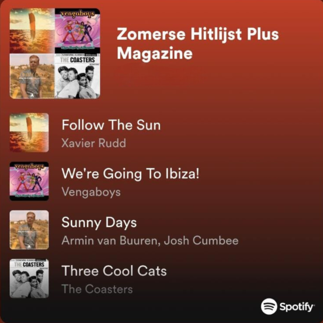 Zomerse hitlijst