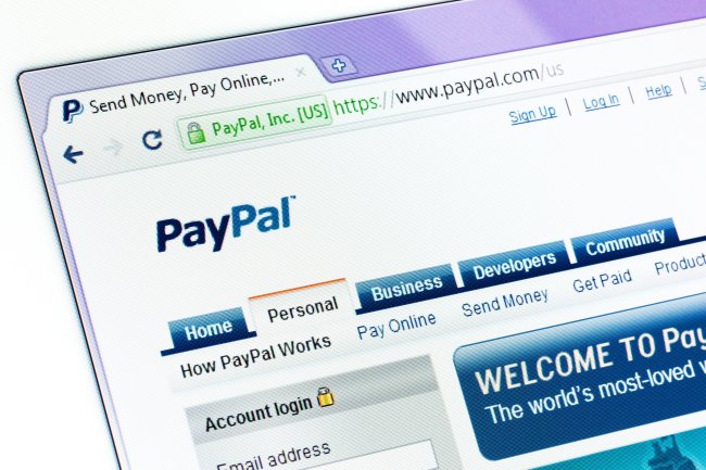 PayPal browser