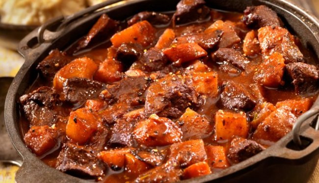 Lamsstoofpotje met pompoen