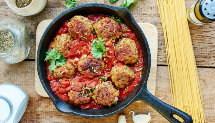 Vega gehaktballen in tomatensaus