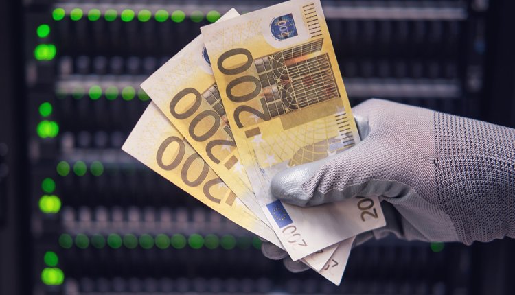 Euro geld waaier
