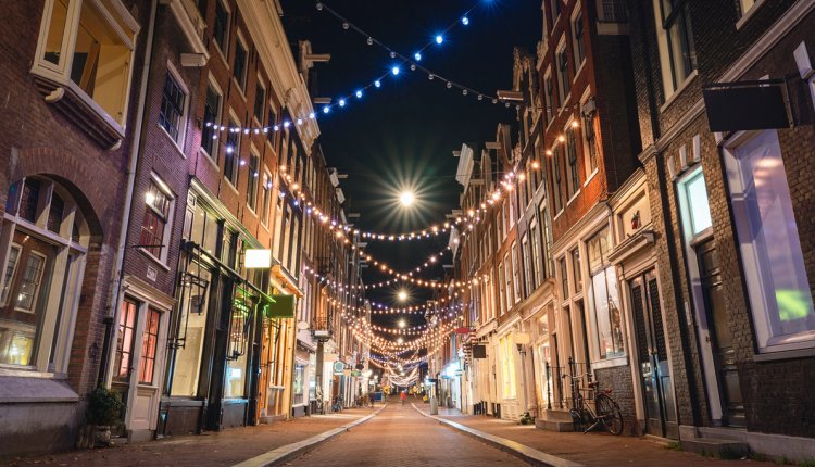 Kerstlichtjes in Amsterdam