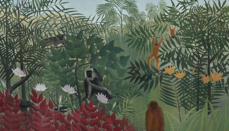 2. Tropisch bos met apen van Henri Rousseau, 1910..jpg