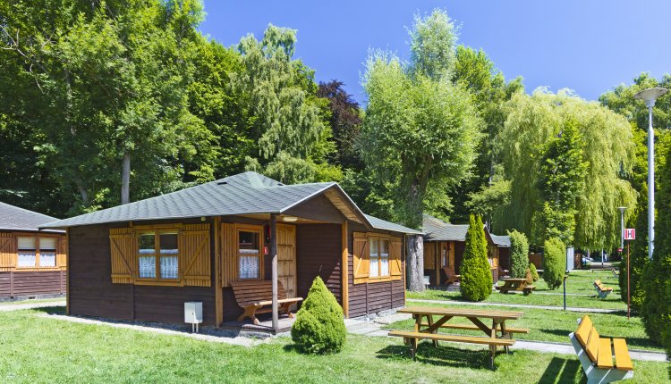 Camping chalet zomer vakantiehuis