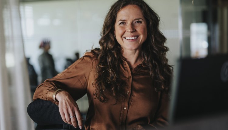 Vrouw aan het werk