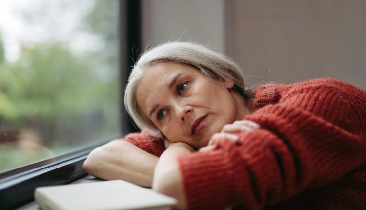 verdrietige vrouw