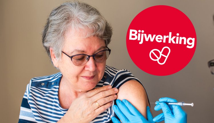 oudere vrouw krijgt gordelroosvaccin
