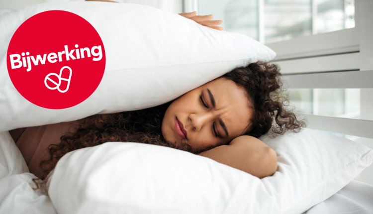 vrouw heeft nachtmerrie