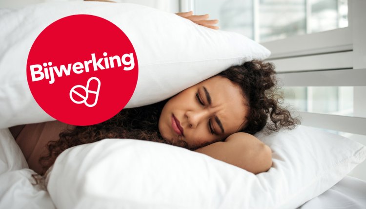 vrouw heeft nachtmerrie