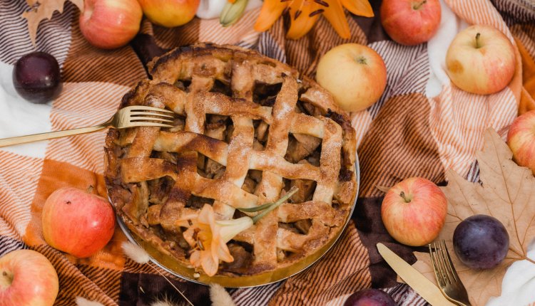 Appeltaart met appels