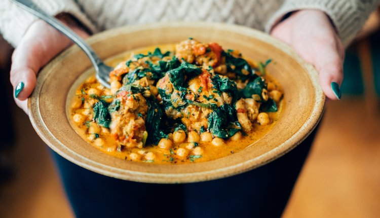 Curry met kikkererwten
