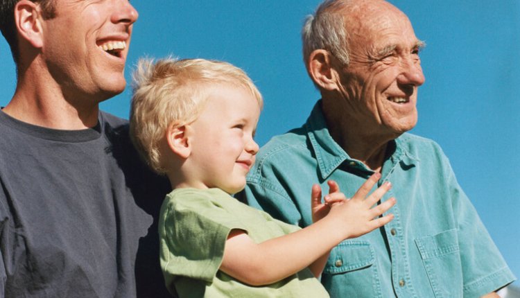 Opa, zoon en kleinkind