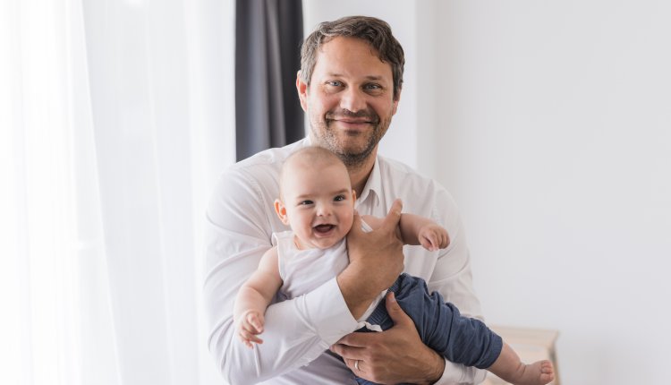 vader met baby 
