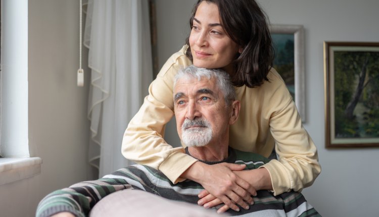 oudere vader met dochter