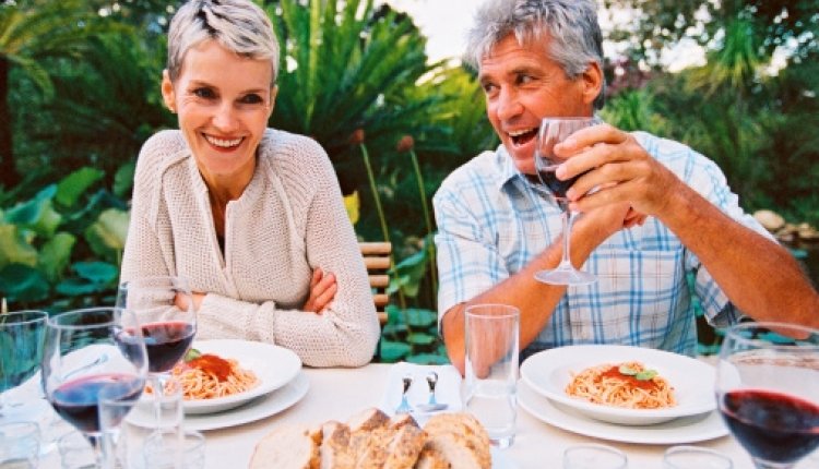 Eten vakantie senioren