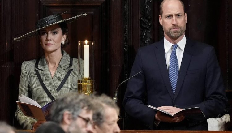 William en Catherine bij installatie aartsbisschop van Canterbury