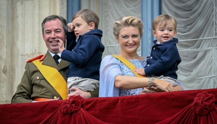 Nieuwe foto's van jarige prins François (3) van Luxemburg