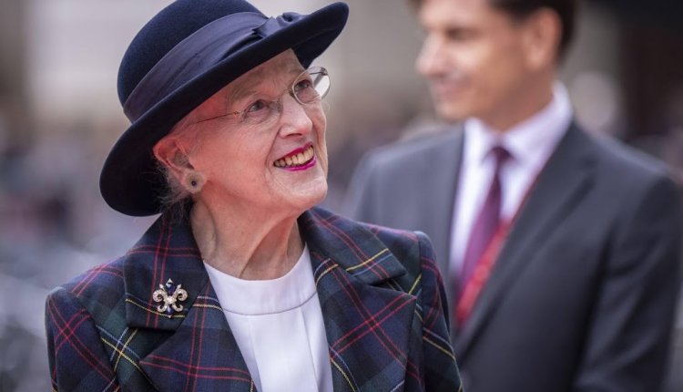 Deense koningin Margrethe viert Pasen op Jutland