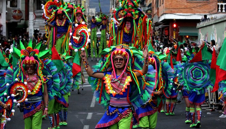 Het Carnaval de Negros y Blancos in Pasto, Colombia.