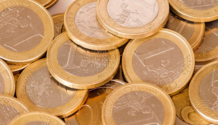 pile of euros pile of euros