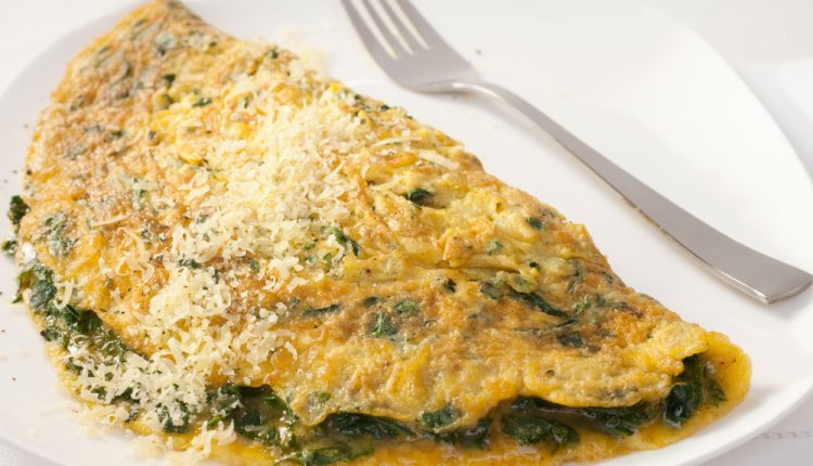 spinazie omelet