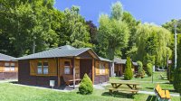 Camping chalet zomer vakantiehuis