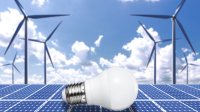 Zonnepanelen gloeilamp