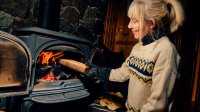 Hout stoken kachel veilig en sociaal