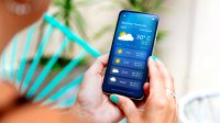 weersvoorspelling op telefoon