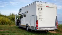 Camper is klaar voor vakantie