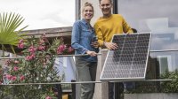 Koppel met zonnepanelen