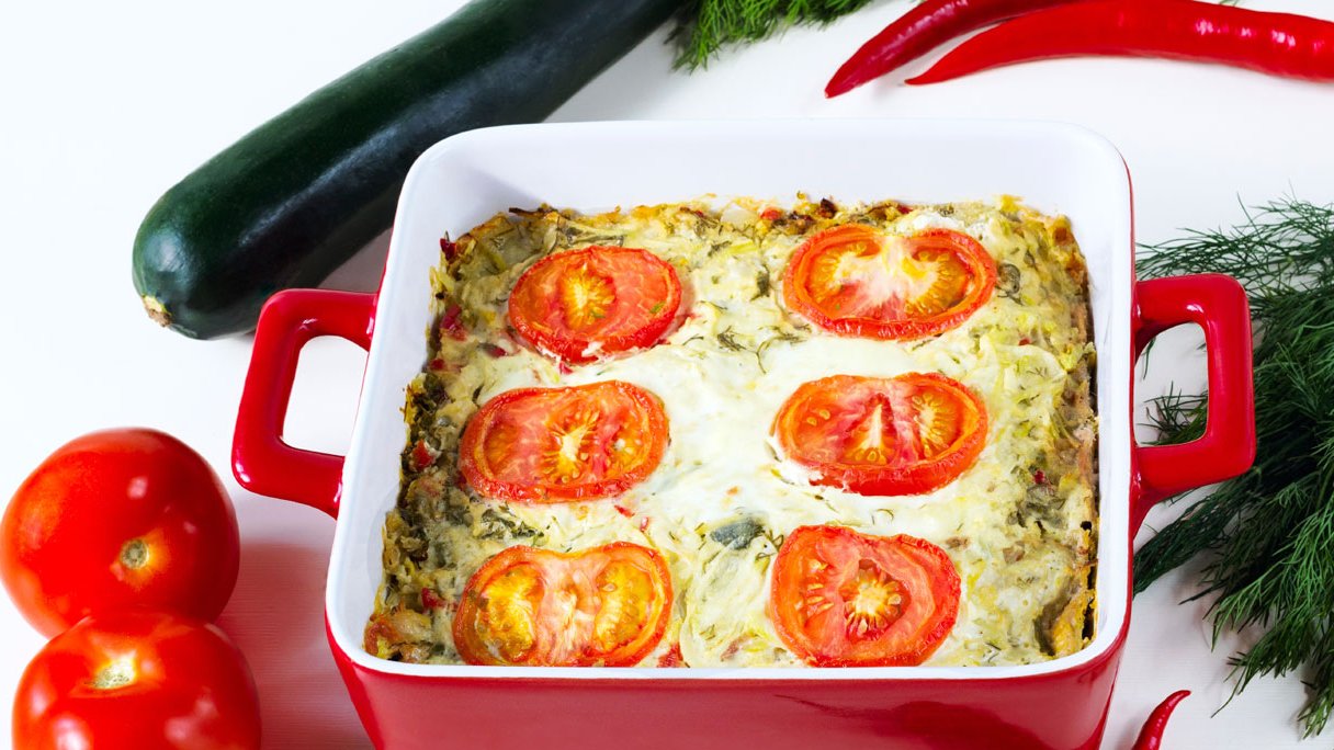 Courgette-tomatengratin | PlusOnline
