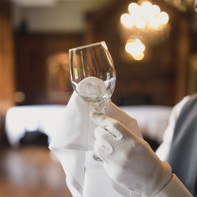 wijnglazen schoonmaken