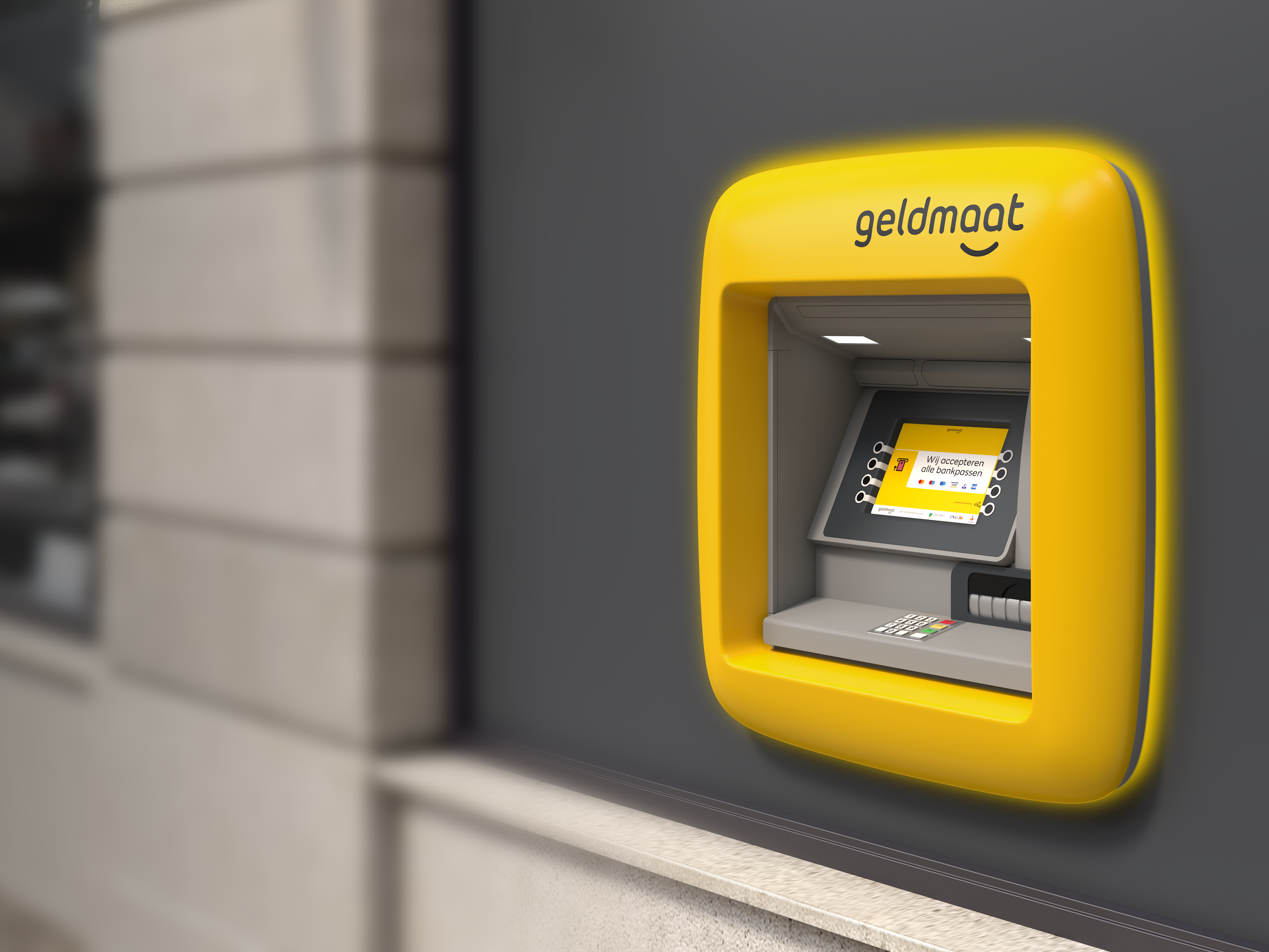 Agrarisch Schatting begrijpen Geldautomaat straks geel en universeel | PlusOnline
