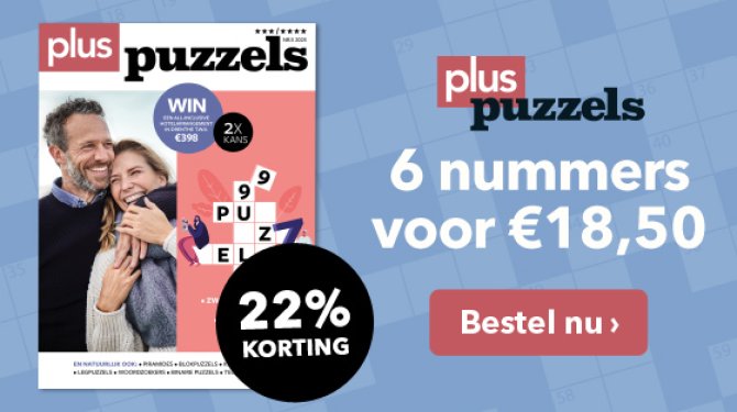 Plus Puzzels voor 18,50 6 nummers
