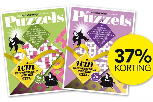 37% korting puzzels