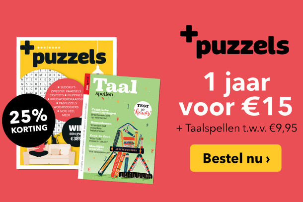 Plus Puzzels - 25% korting en Taalspellen