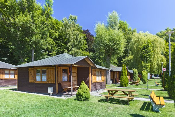 Camping chalet zomer vakantiehuis