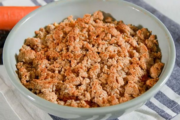 Heerlijke carrot cake crumble