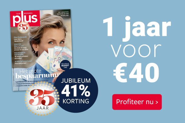 1 jaar voor 40 euro