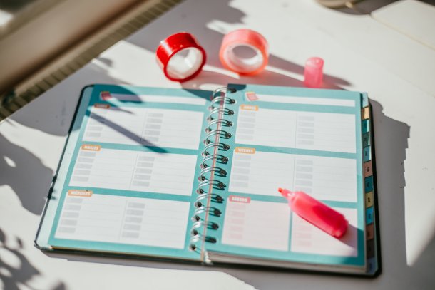 Papieren agenda