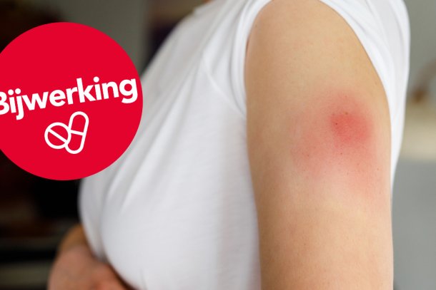 gezwollen arm als bijwerking na vaccinatie