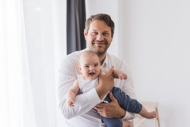 vader met baby 