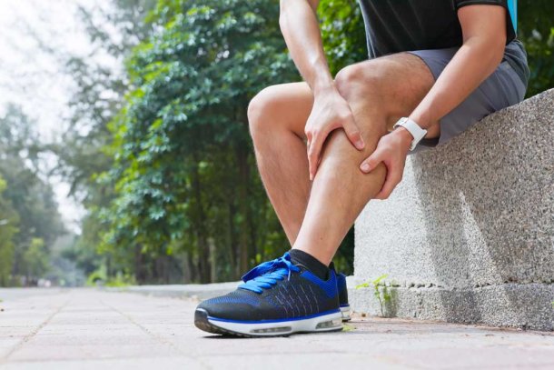 Beenkramp tijdens het sporten