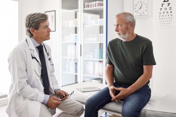 patient praat met arts