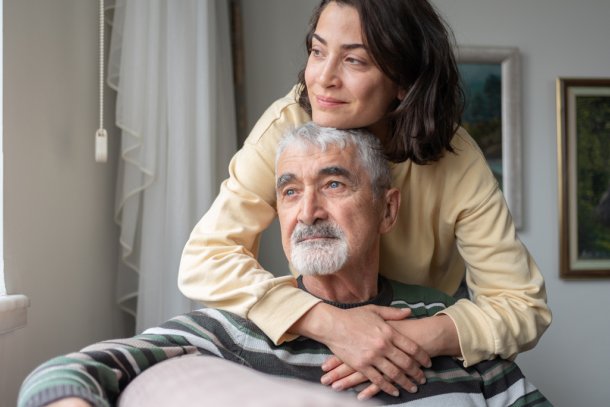 oudere vader met dochter