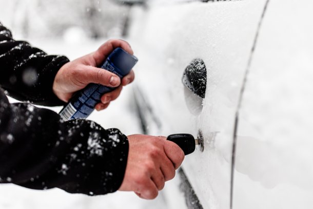 bevroren slot insprayen