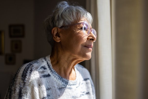 oudere vrouw met dementie